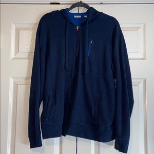 Blue Zip Up Jacket W/ Hood | TEHAMA